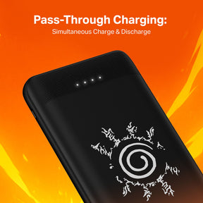 Energyshroom PB300 SPL (Naruto Edition)| Powerbank with 22.5W Fast Charging, 10,000mAh, 12-Layer Protection, 3 Output Ports