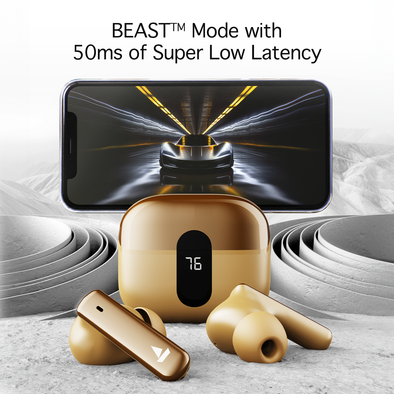 boAt Airdopes 181 Pro SS Edition | TWS Earbuds with 100 Hours Playback, Quad Mics with ENx™, BEAST™ Mode, ASAP™ Charge