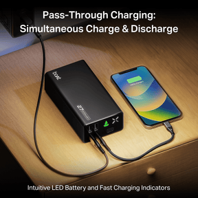 Energyshroom PB600 | Powerbank with 22.5W Fast Charging, 27000mAh, 12-Layer Protection, 4 Output Ports
