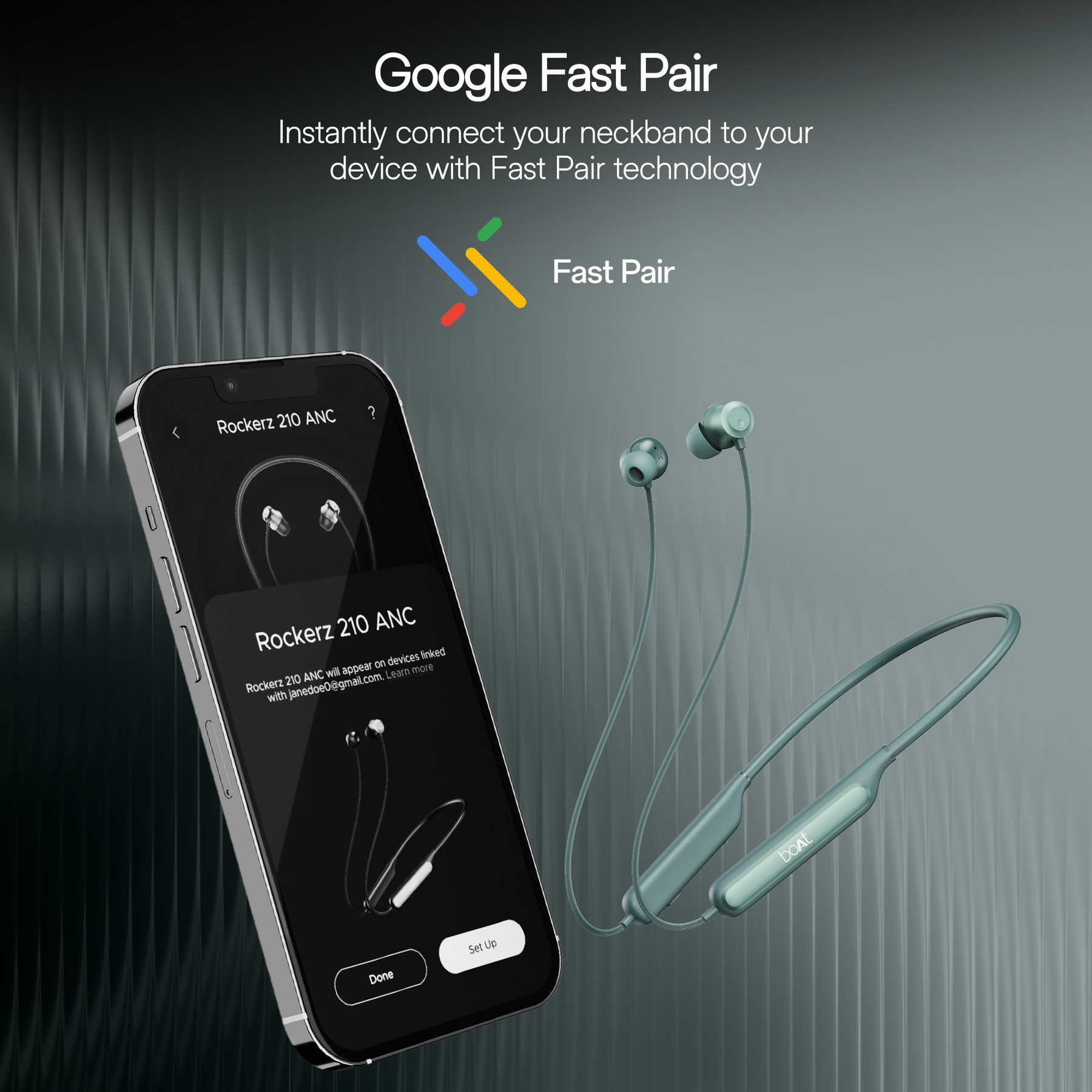 boAt Rockerz 210 ANC | Wireless Headphone with 30dB Active Noise Cancellation, Cinematic Spatial Audio, Seamless Fast Pairing