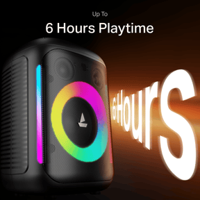 boAt PartyPal 30 | Bluetooth Speaker with 25W Sound, RGB LEDs, 6 Hours Playback, Karaoke & TWS