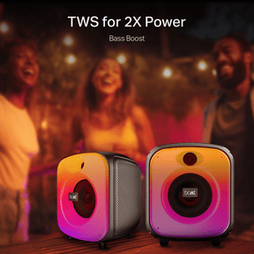 boAt PartyPal 65 Pro | Bluetooth Speaker with 42W Sound, RGB LEDs, Wireless Mic, 8H Playback & TWS