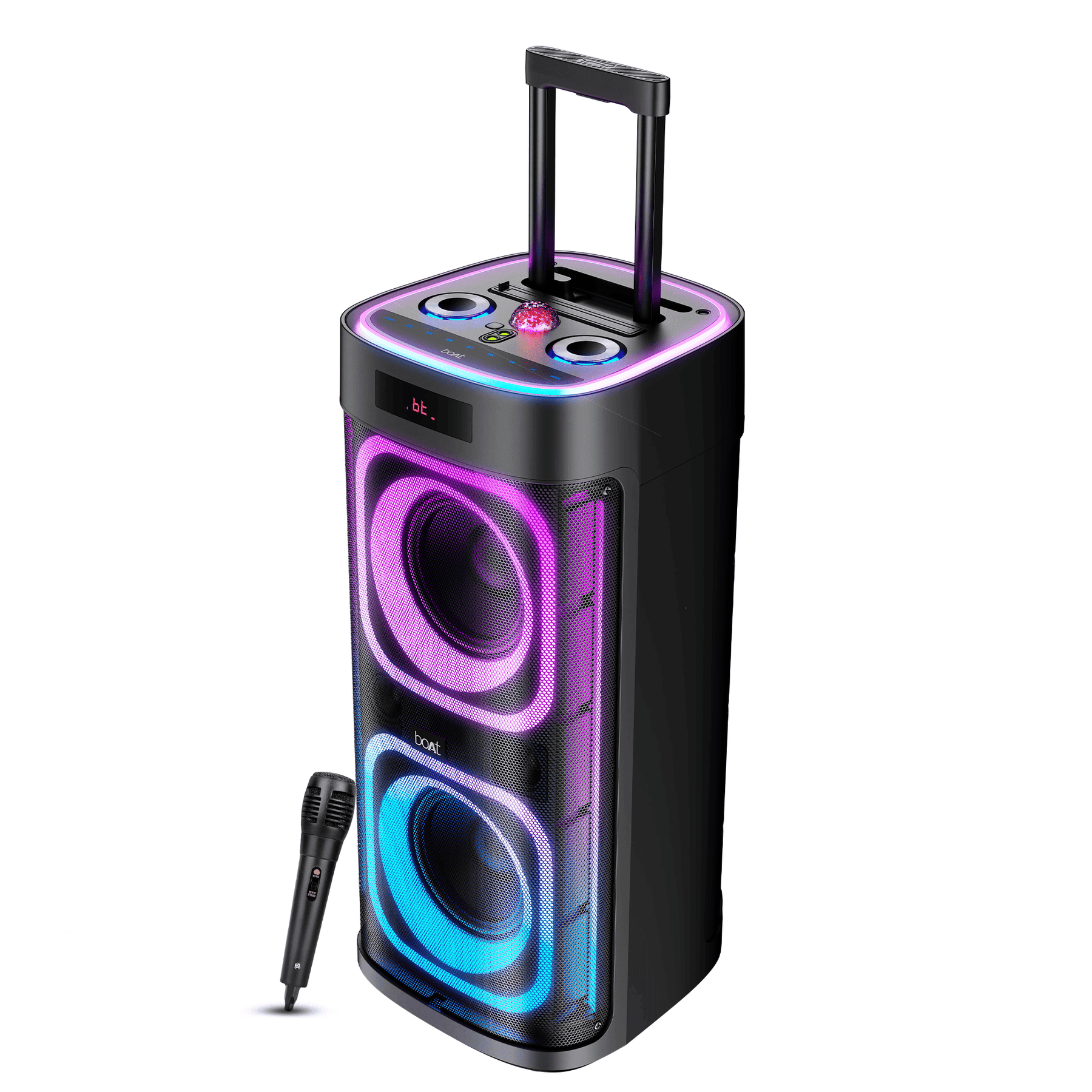 boAt PartyPal 700 Bluetooth Speaker with 300W Sound, RGB Lights, Hours Playback, Karaoke TWS