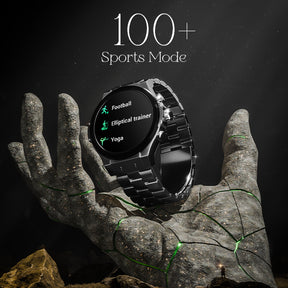 boAt Enigma X400 | Smartwatch with 1.45" Round AMOLED Display, 100+ Sports Modes, HR, SpO2, & Stress Monitoring