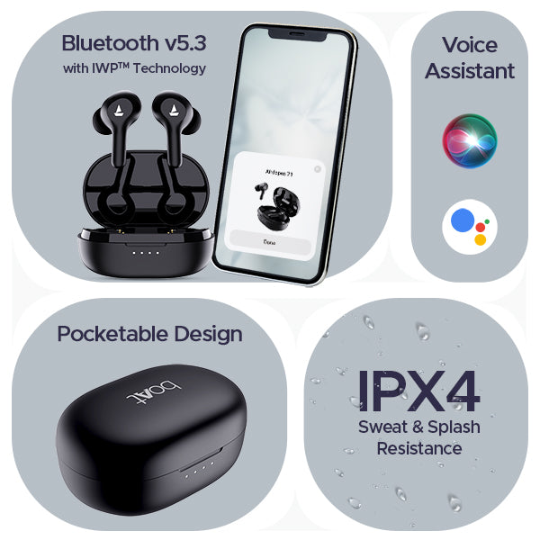 boAt Airdopes 71 Premium Wireless Earbuds with Upto 40H Playback