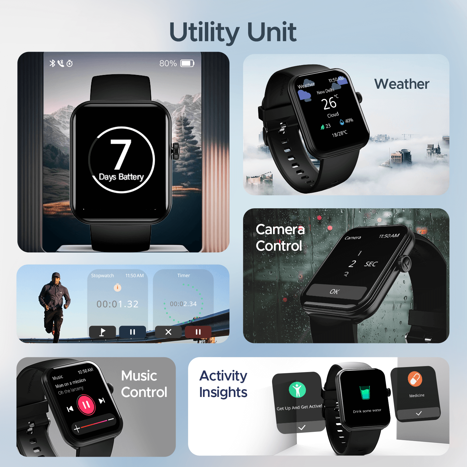 boAt Xtend Plus Premium Smartwatch with 1.78