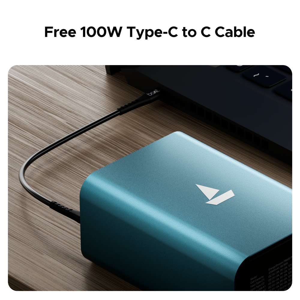 Powerpulse boAt Energyshroom PB600 PowerPulse - 160W Fast Charging Powerbank with ...
