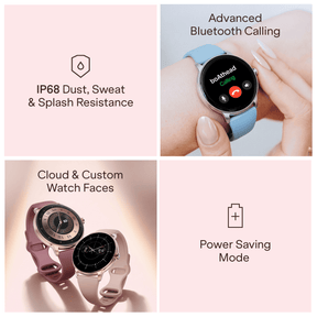 boAt Chrome Iris | Smartwatch with 1.32" AMOLED Display, Bluetooth Calling & Wellness Tracking