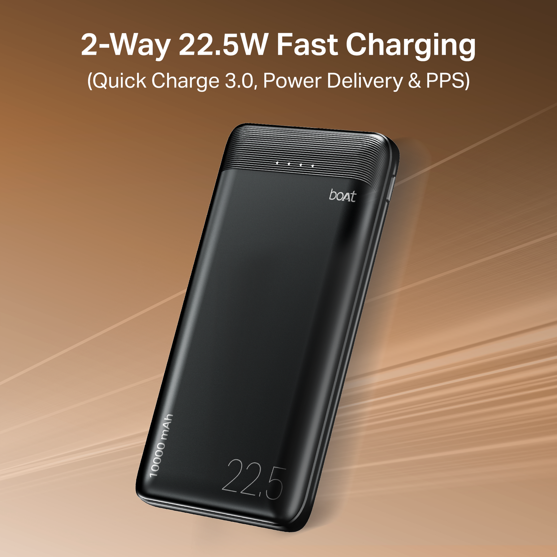 boAt Energyshroom PB300 Neo | 10000mAh Powerbank with 22.5W Fast Charging & Smart Protection