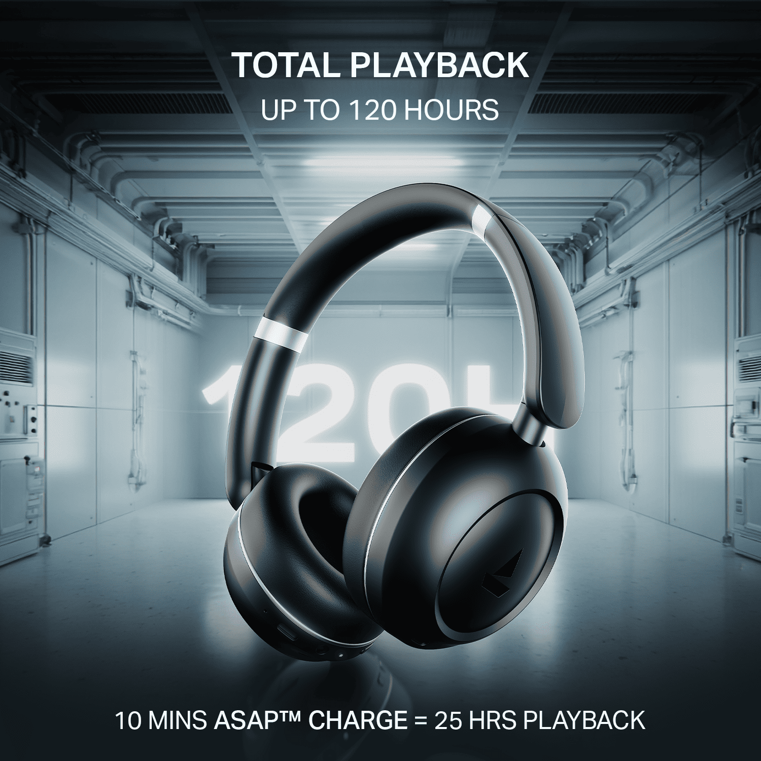 boAt Rockerz Prime 415 | Wireless Headphones with 120H Playback, 40mm Drivers, 360 Spatial Audio & 40ms Low Latency