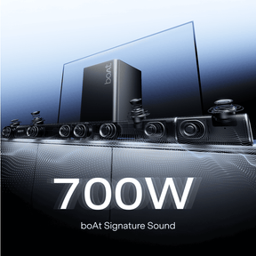 boAt Aavante Prime X | 700W 7.1.4 Channel Soundbar with Wireless Subwoofer & Satellites