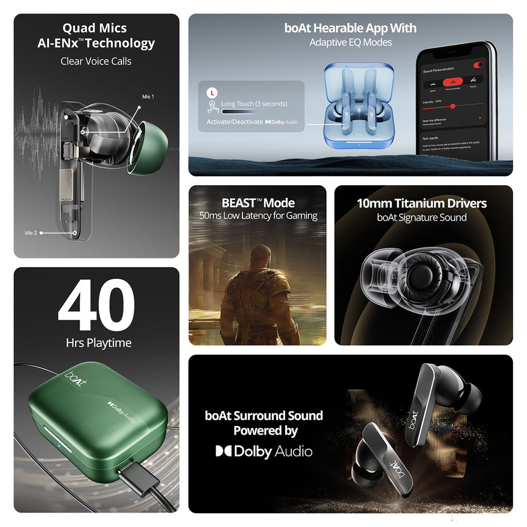 boAt Airdopes 800 Wireless Earbuds - Image 14