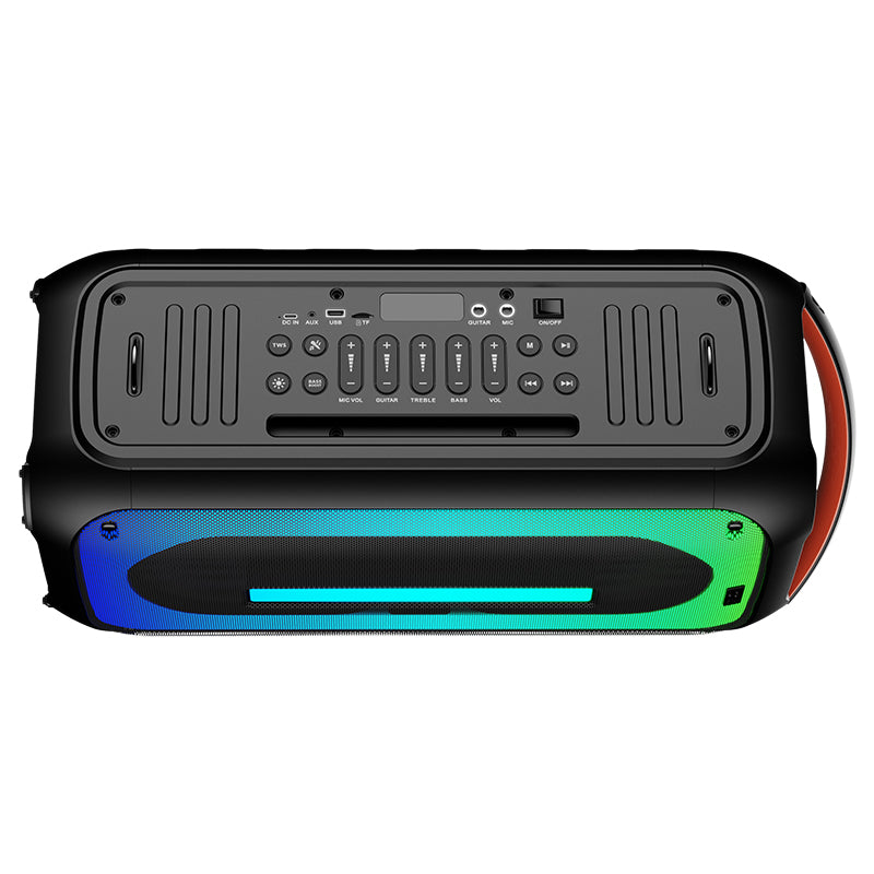 boAt Party Pal 320 | Bluetooth Party Speaker with 120W RMS Stereo Sound, 6 Hours Playback, Mic for Karaoke & Guitar Input