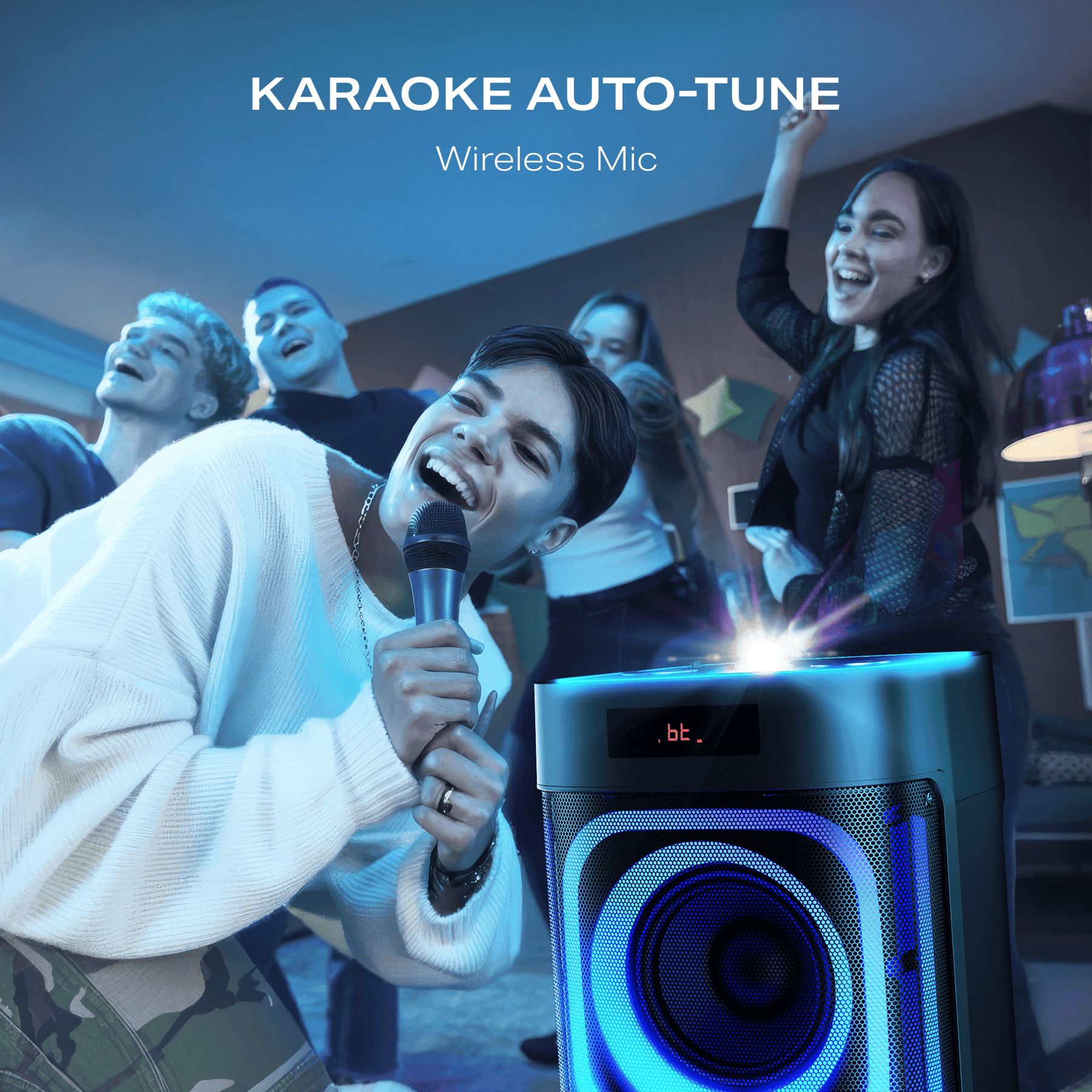 boAt PartyPal 700 | Bluetooth Speaker with 300W Sound, RGB Lights, 6 Hours Playback, Karaoke & TWS