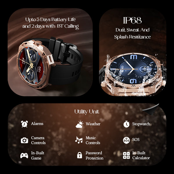boAt Enigma Z20 - 1.51 (3.83 cms) Luxury Round Display Smartwatch