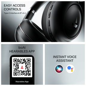 boAt Rockerz Prime 415 | Wireless Headphones with 120H Playback, 40mm Drivers, 360 Spatial Audio & 40ms Low Latency