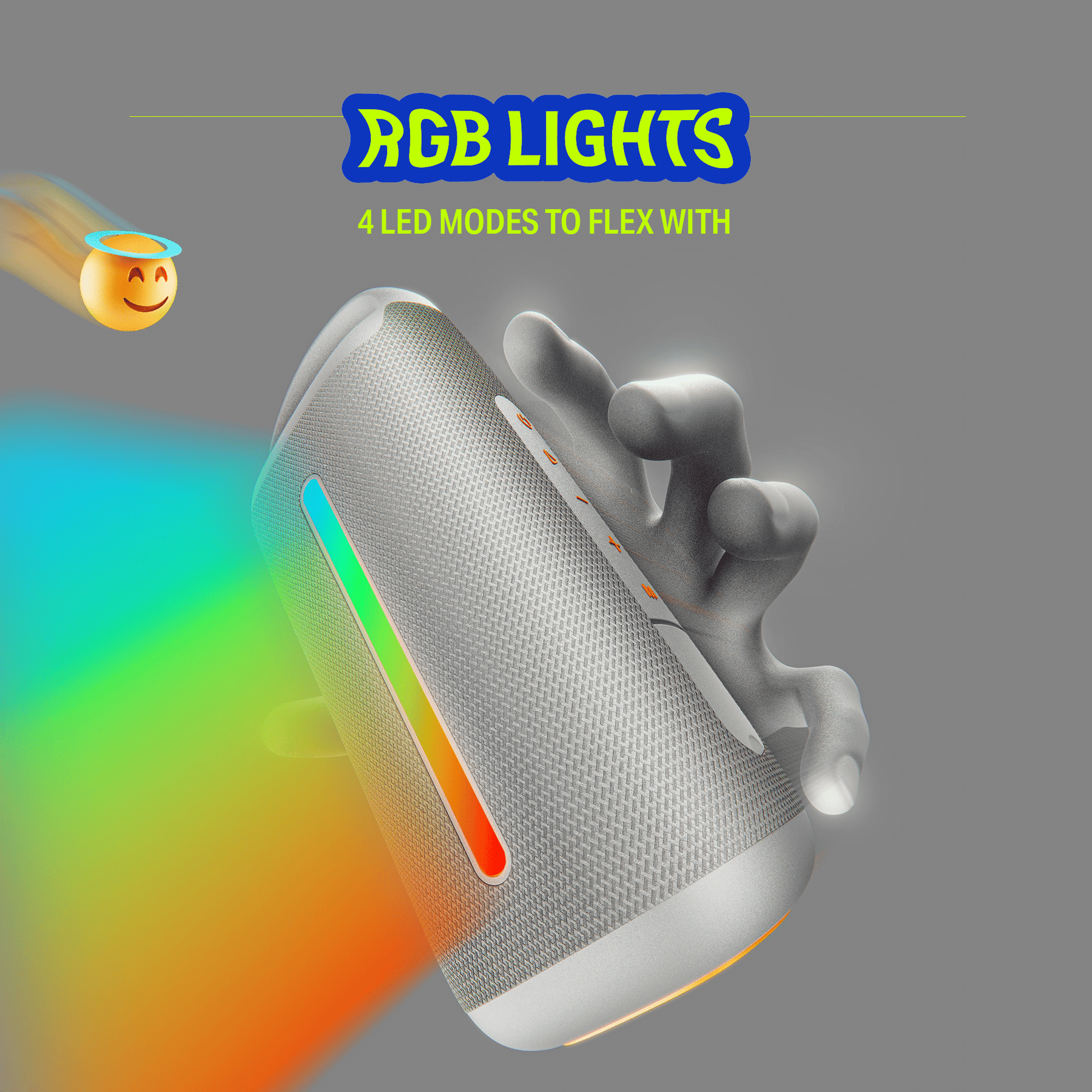 boAt Stone Arc Pro | Portable Bluetooth Speaker with 25W Sound, 12H Playback & RGB LEDs