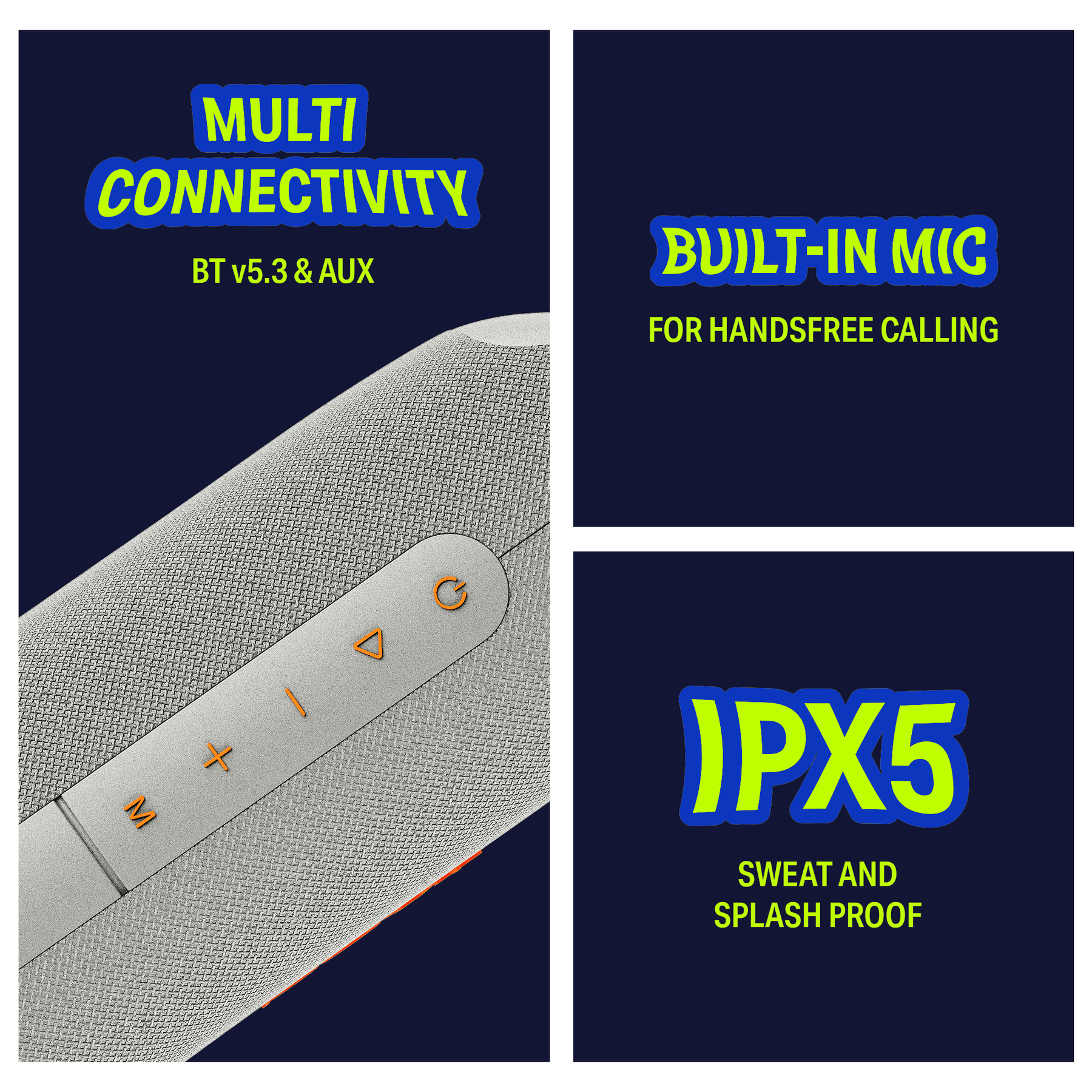 boAt Stone Arc Pro | Portable Bluetooth Speaker with 25W Sound, 12H Playback & RGB LEDs