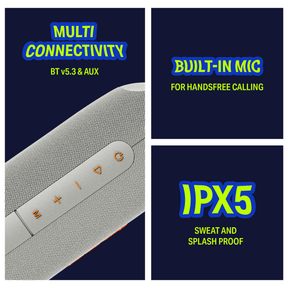 boAt Stone Arc Pro | Portable Bluetooth Speaker with 25W Sound, 12H Playback & RGB LEDs