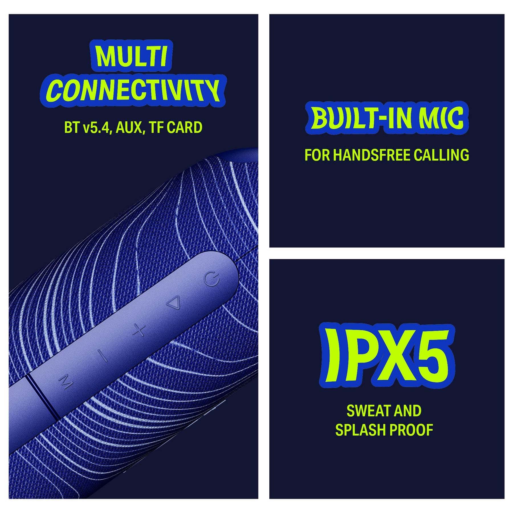 boAt Stone Arc | Portable Bluetooth Speaker with 20W Sound, 12H Playback & RGB LEDs