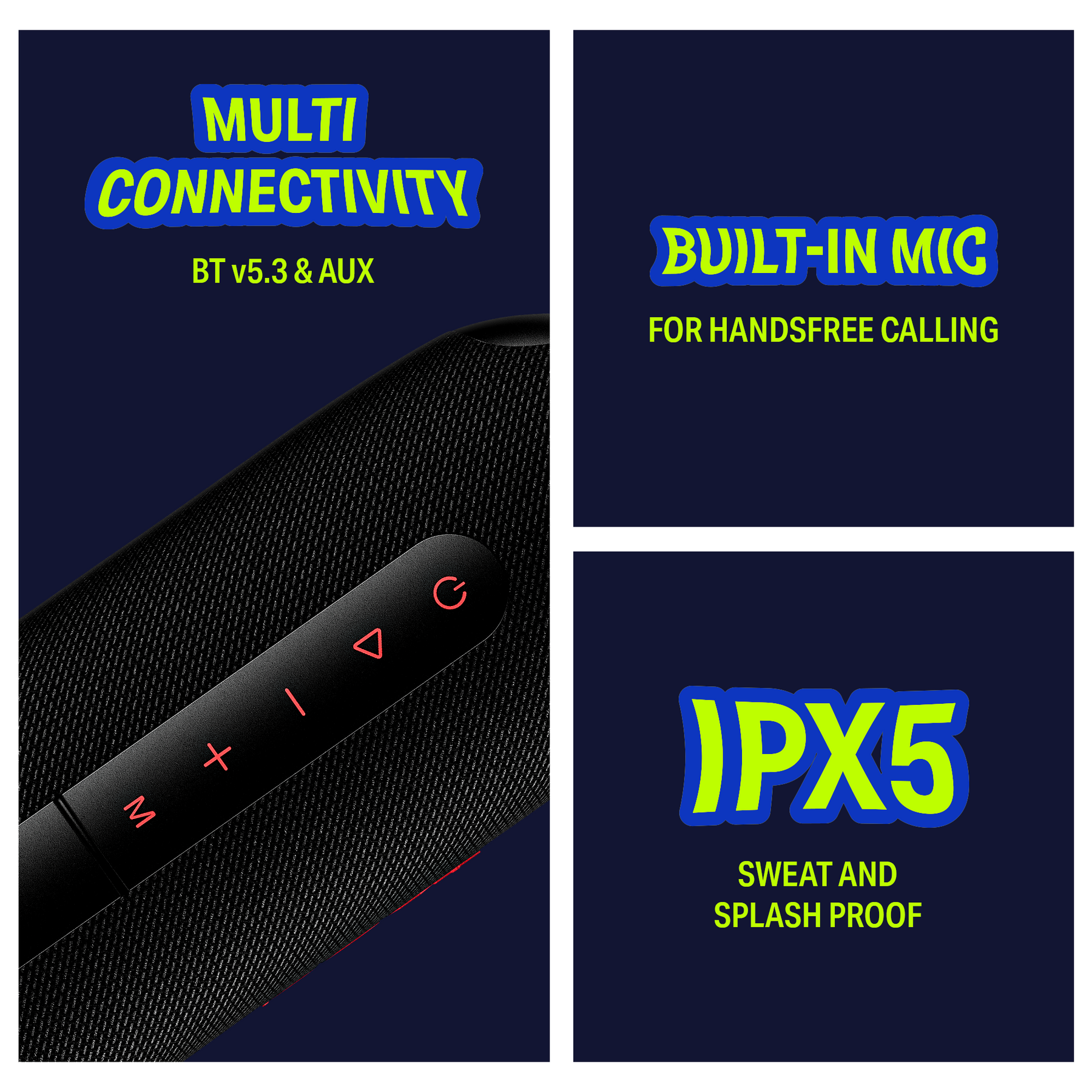 boAt Stone Arc Pro Plus | Portable Bluetooth Speaker with 45W Sound, 12H Playback & RGB LEDs