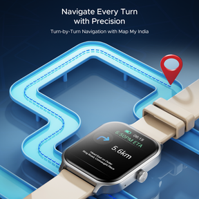 boAt Storm Call 3 Plus | Smartwatch with 1.96" HD Display, BT Calling, 700+ Activity Modes, SOS feature, Functional Crown