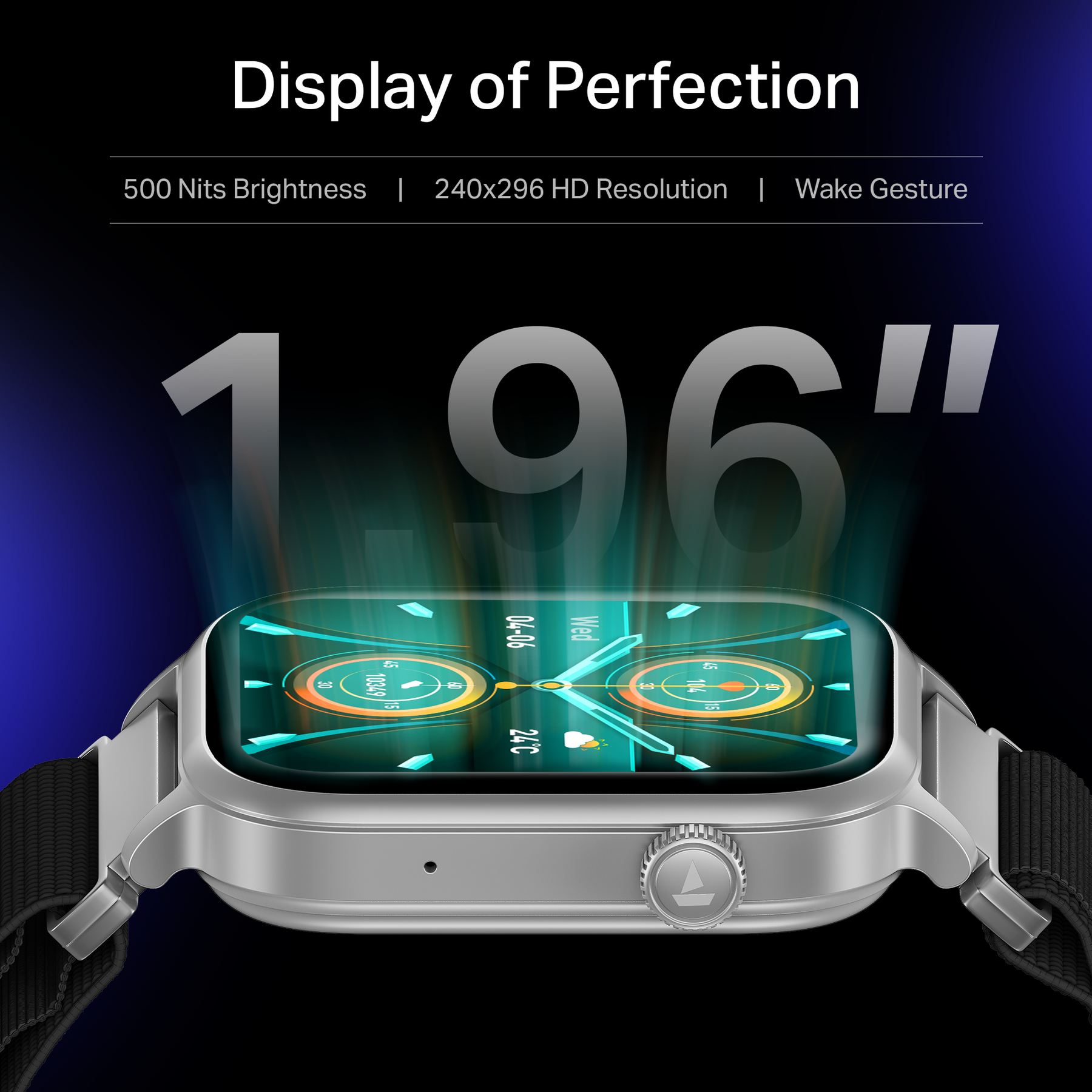 boAt Storm Infinity Plus | Power-Packed Smartwatch with HD Display & 20-Day Battery