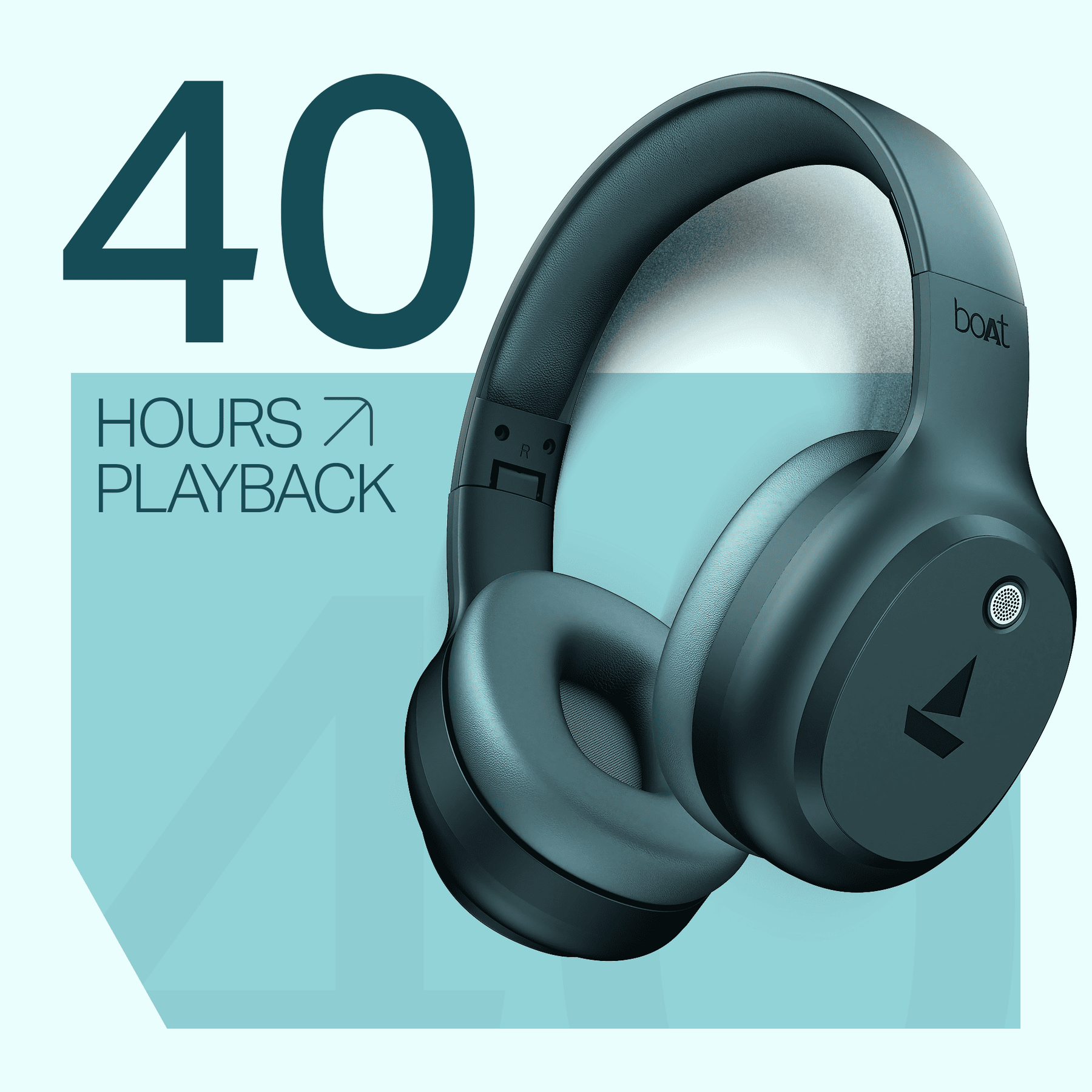 boAt Rockerz 421 | Wireless Headphones with 40mm Drivers, BEAST™ Mode, ENx™ Tech & 40H Playback