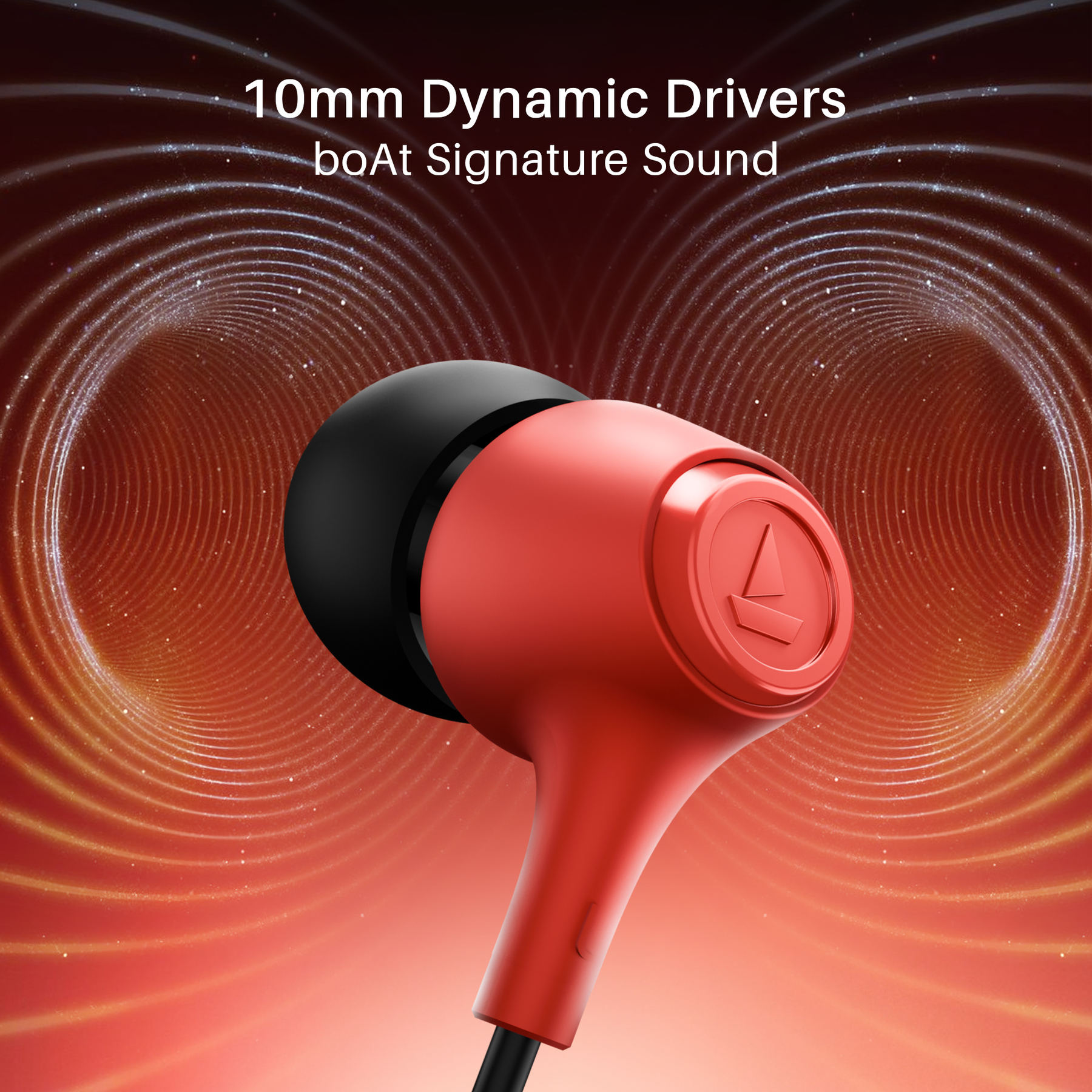 Bassheads 95 | Wired Earphone with 10mm Drivers, 120cm Cable Length, In-line Mic, Lightweight Build, 3.5mm Jack