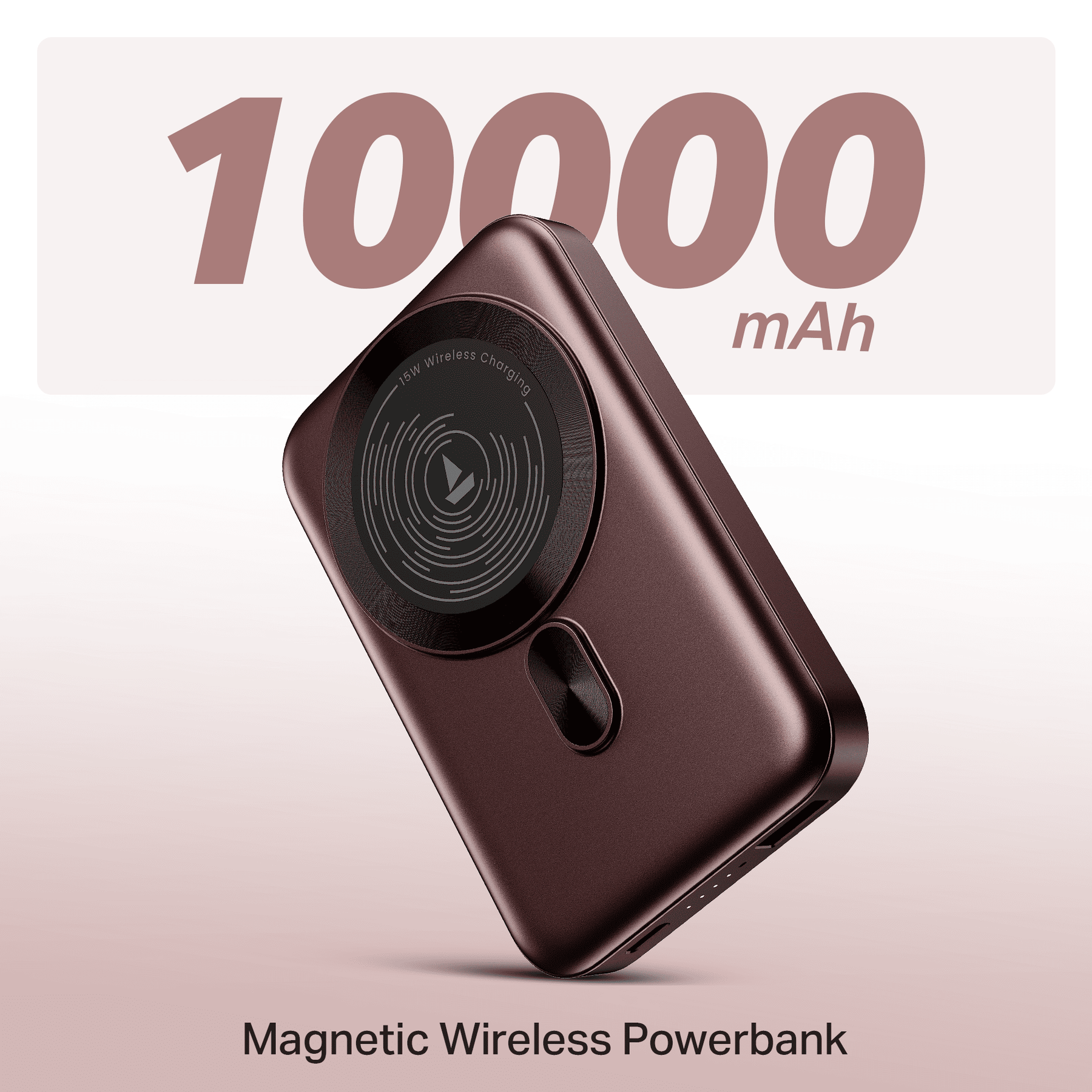 Energyshroom PB331 Magnacharge | Powerbank with 22.5W Fast Charging, 10,000mAh, 15W Magnetic Wireless Charging, 12-Layer Smart IC Protection, 3 Output Ports
