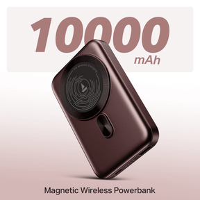 Energyshroom PB331 Magnacharge | Powerbank with 22.5W Fast Charging, 10,000mAh, 15W Magnetic Wireless Charging, 12-Layer Smart IC Protection, 3 Output Ports