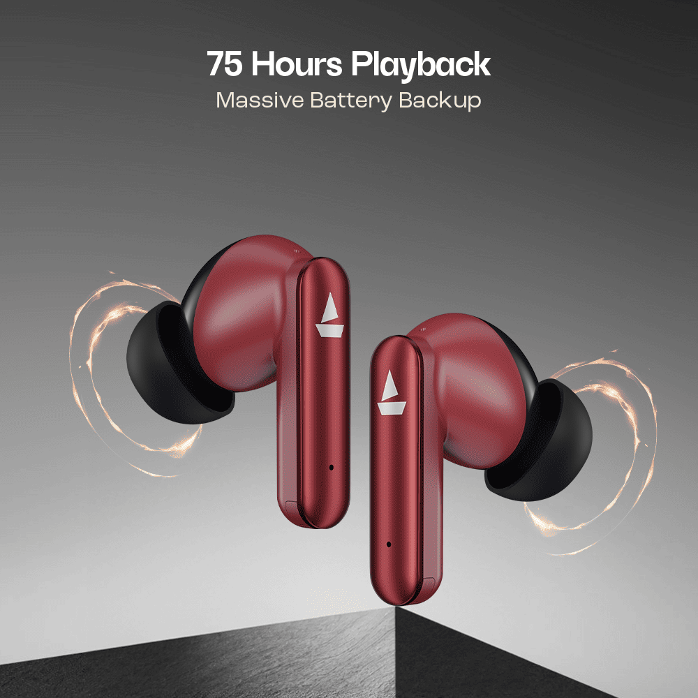 boAt Airdopes 301 | Wireless Earbuds with 75 Hours Playback, ENx™ Technology, 10mm Drivers, BEAST™ Mode, IWP™ Technology