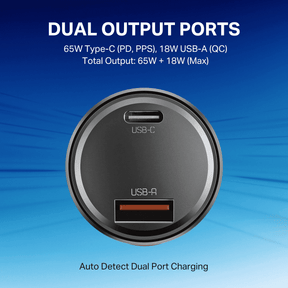 boAt 83W Fast Car Charger | 83W Dual-Port Car Charger with QC, PD & PPS, 12-Layer Smart IC Protection