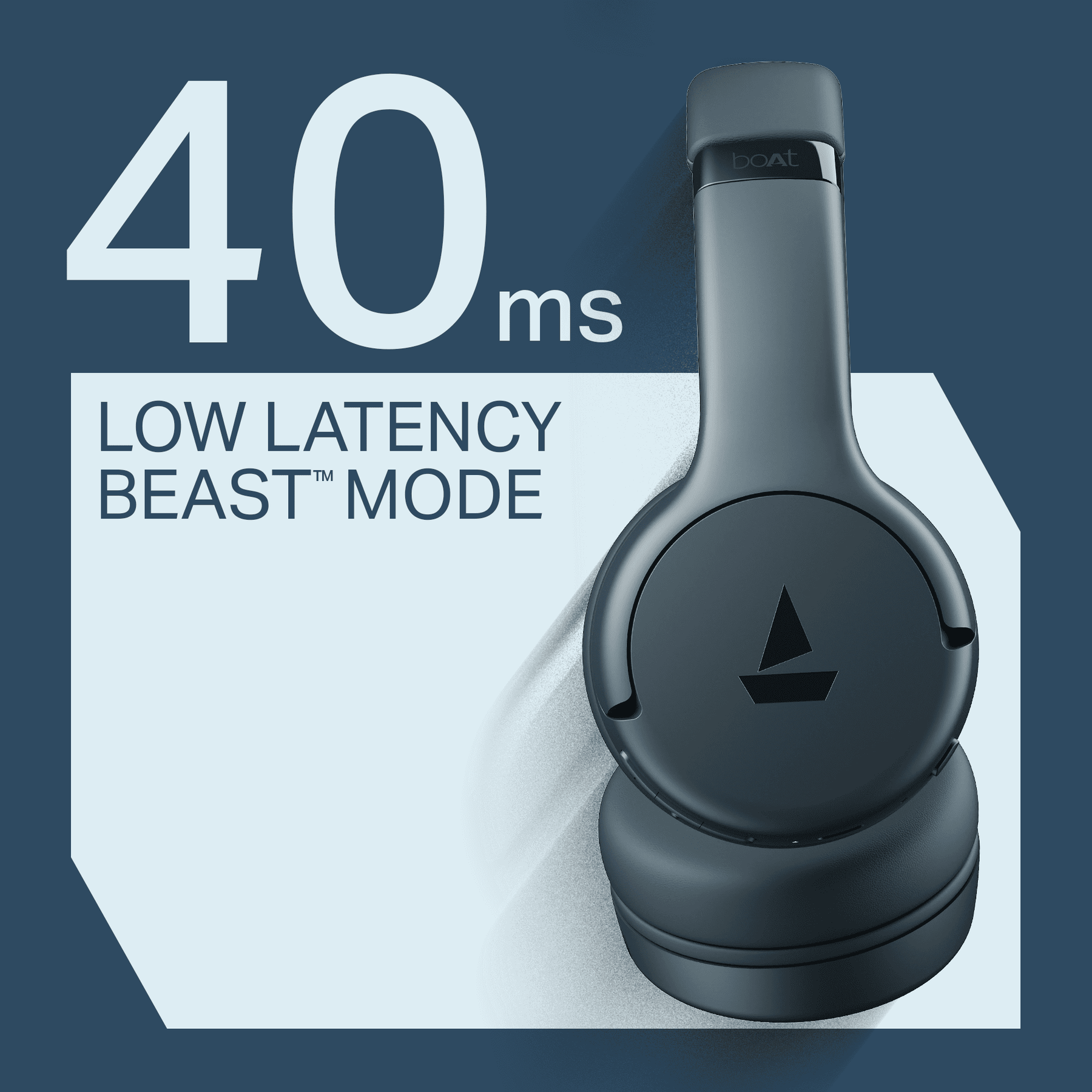 boAt Rockerz 411 | Wireless Headphones with 40mm Drivers, BEAST™ Mode, ENx™ Tech & 40H Playback