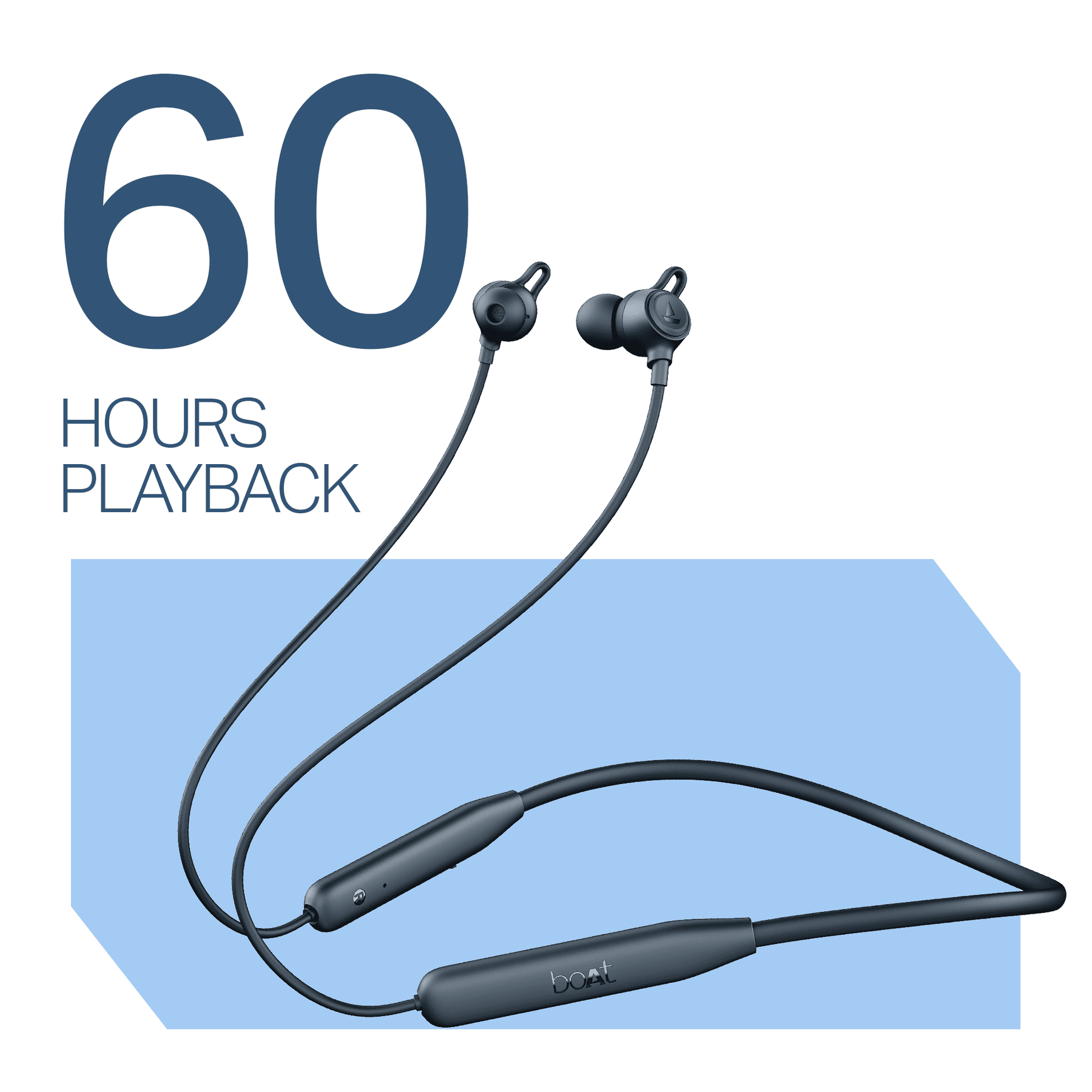 boAt Rockerz 200 | Wireless Earphone with 60H Playback, ASAP™ Charge, BEAST™ Mode, ENx™ Technology