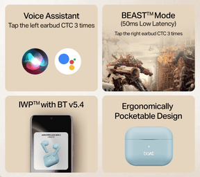 boAt Airdopes Ace Gen 2 | True Wireless Earbuds with 45 Hours Playback, ENx™ Tech & BEAST™ Mode
