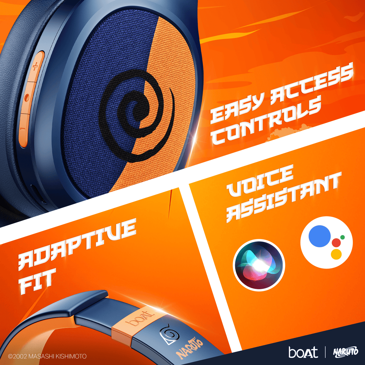 boAt Rockerz 460 Naruto Series | 30H Wireless Headphones