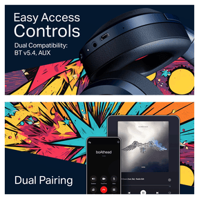 boAt Rockerz Plus 550 | Wireless Headphones with 100H Playback, 50mm Drivers & boAt Signature Sound