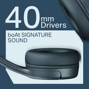 boAt Rockerz 411 | Wireless Headphones with 40mm Drivers, BEAST™ Mode, ENx™ Tech & 40H Playback