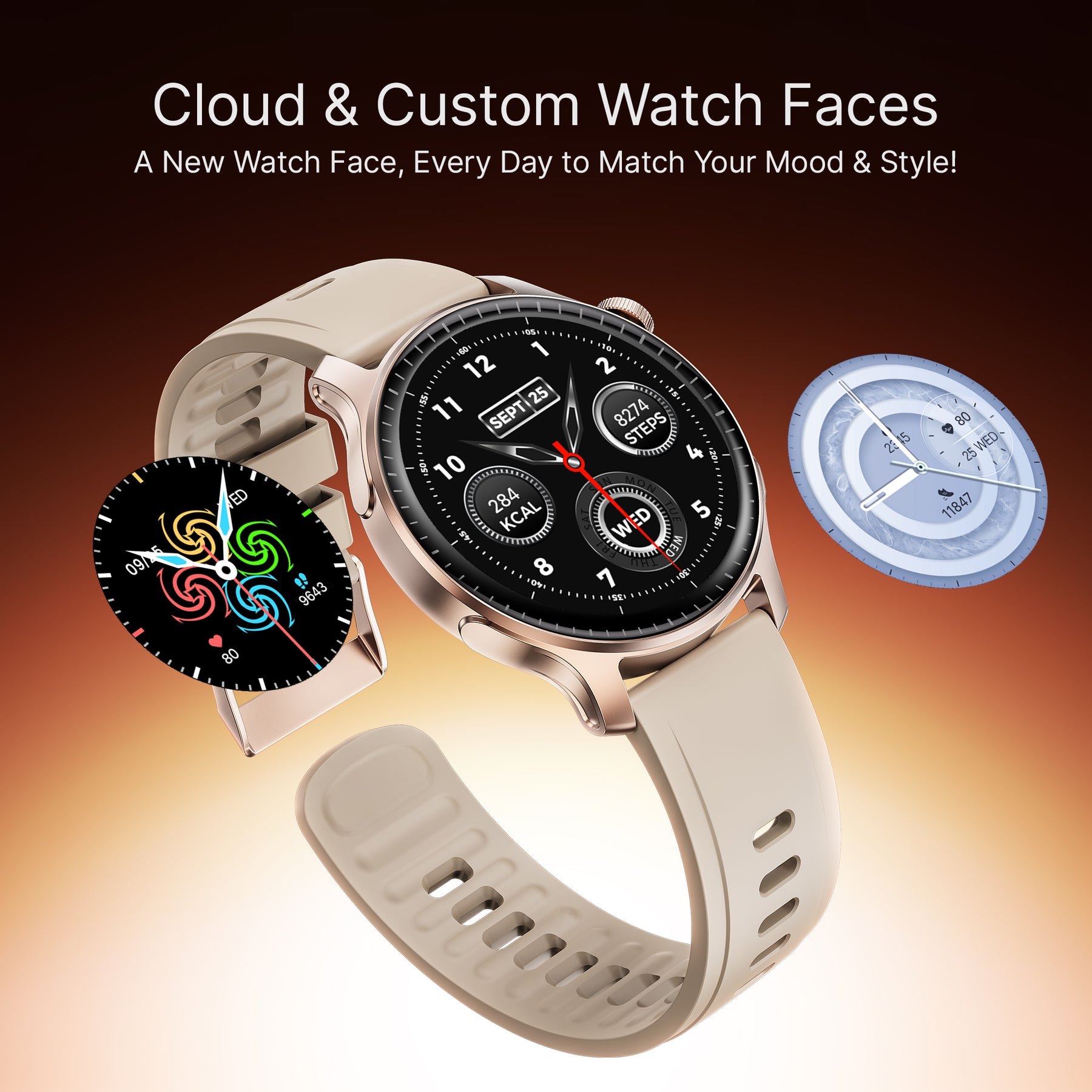 boAt Ultima Prime | Smartwatch with 1.43" AMOLED Display, Cloud Watch Faces, Emergency SOS, BT Calling, Functional Crown