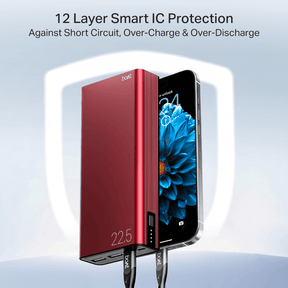 Energyshroom PB401 | Powerbank with 20000mAh Lithium Polymer Battery, Multiple Ports for Simultaneous Charging