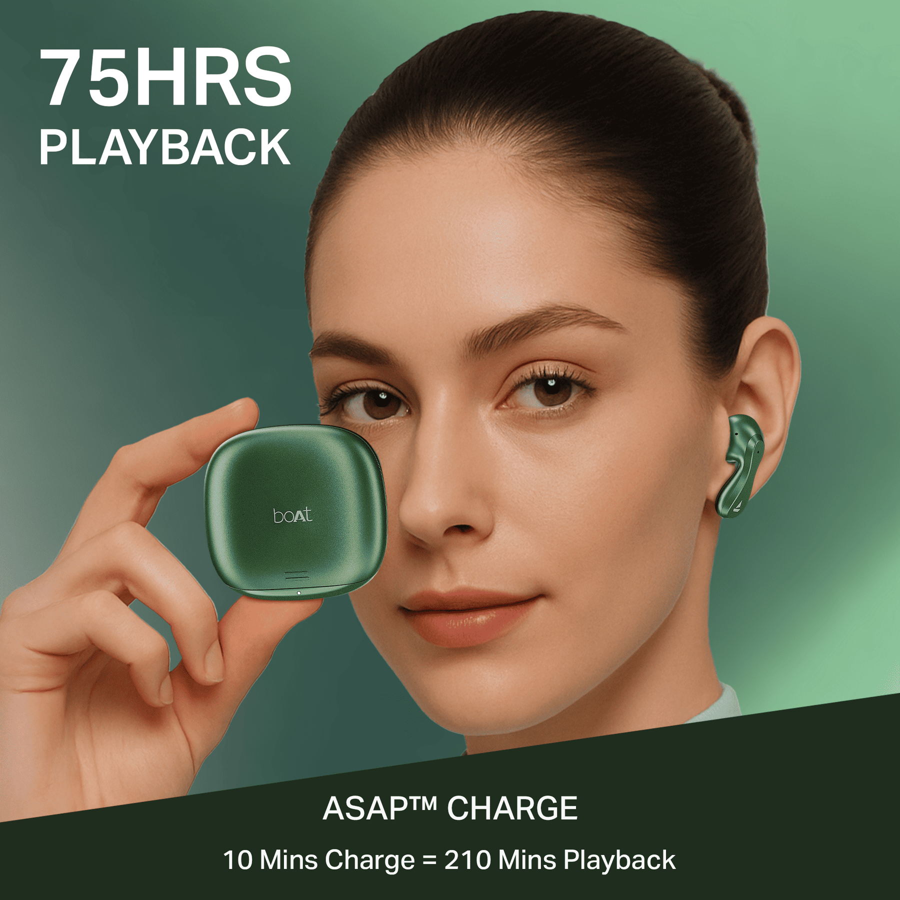 boAt Airdopes 313 | Wireless Earbuds with 75 Hours Playback, Quad Mics ENx™, BEAST™ Mode & boAt Signature Sound