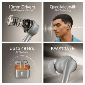 boAt Airdopes 141 Gen 2 | Wireless Earbuds with 48 Hours Playback, BEAST™ Mode, Dual EQs, ENx™ Tech