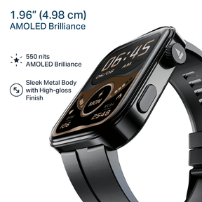 boAt Chrome Endeavour | Smartwatch with 1.96" AMOLED Display, AI Coach, Auto Activity Detection & Turn-by-Turn Navigation
