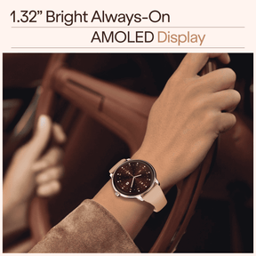 boAt Chrome Iris | Smartwatch with 1.32" AMOLED Display, 1000 nits brightness & Wellness Tracking