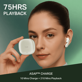 boAt Airdopes 313 | Wireless Earbuds with 75 Hours Playback, Quad Mics ENx™, BEAST™ Mode & boAt Signature Sound