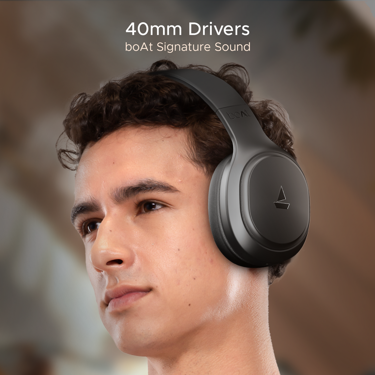boAt Rockerz 430 Wireless Bluetooth Headphones with 40 Hours Playback, BEAST Mode, and Mic headphones thumbnail 5