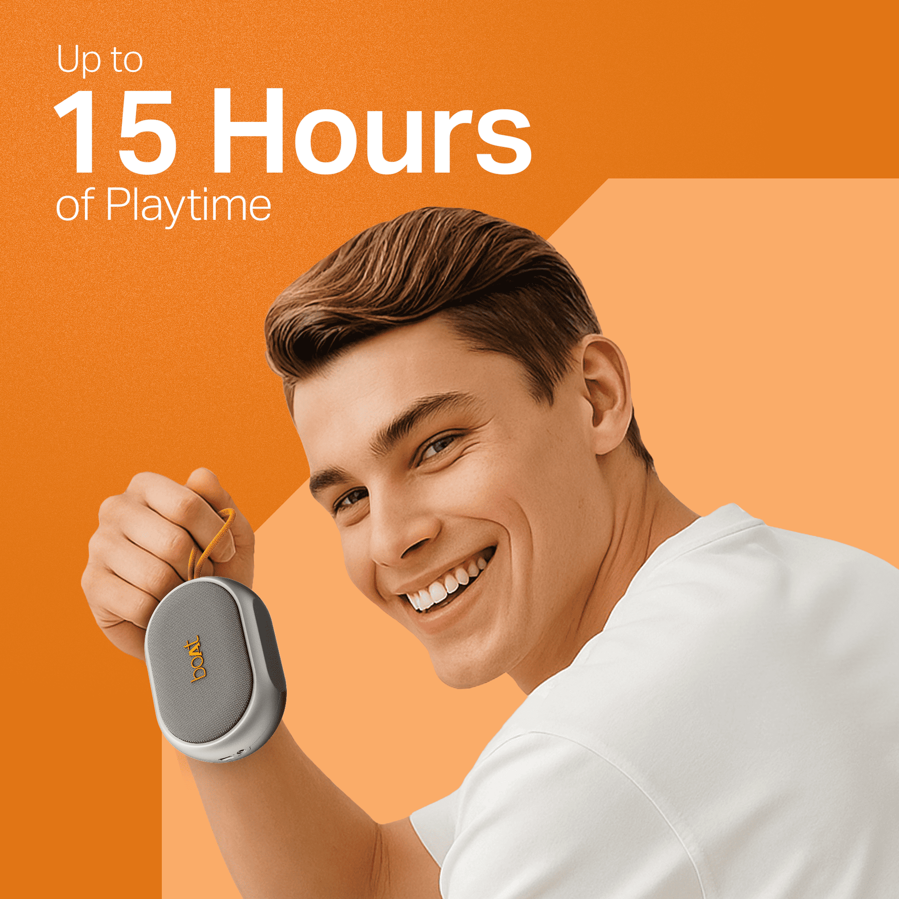 boAt Stone 110 | Portable Bluetooth Speaker with 3W Sound, 15H Playback, TWS feature & IPX4 Resistance