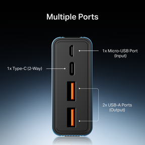 Energyshroom PB435 Turbo | Powerbank with 35W Fast Charging, 20,000mAh, 12-Layer Smart IC Protection, Aluminium Casing