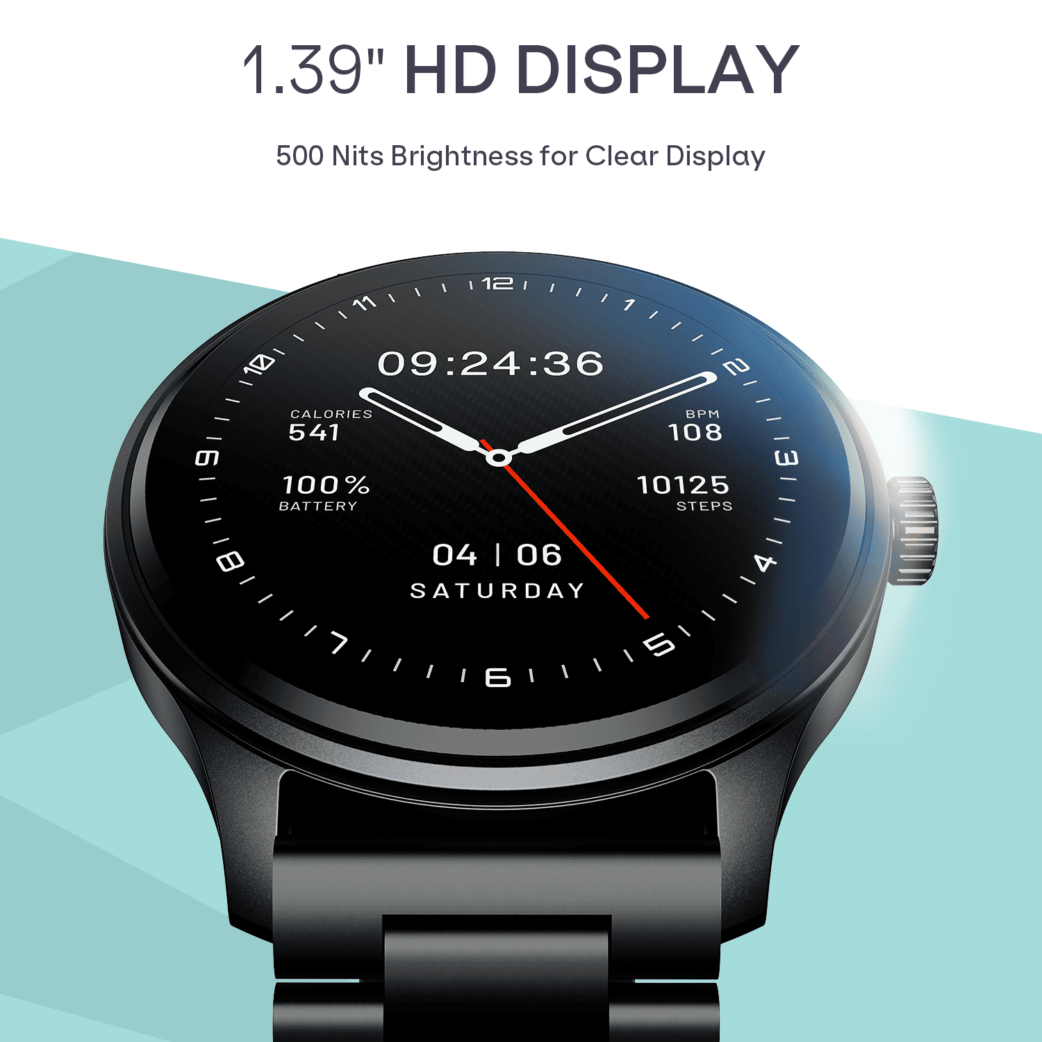 boAt Lunar Discovery Neo | Smartwatch with 1.39" HD Display, 2.5D Animated Watch Faces & Advanced BT Calling